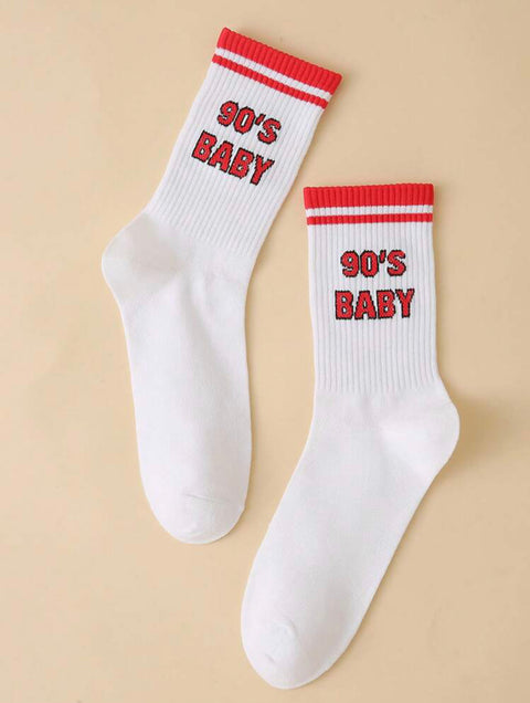 Slogan socks