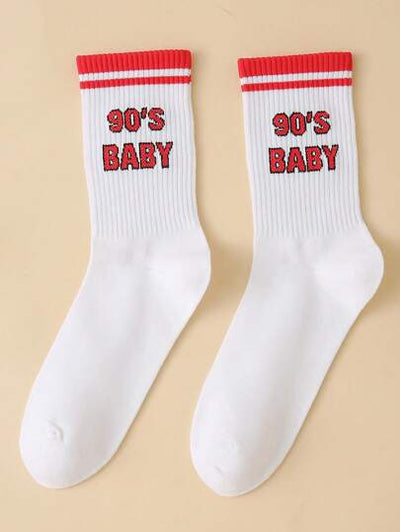 Slogan socks