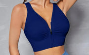 Zip up Sports Bra